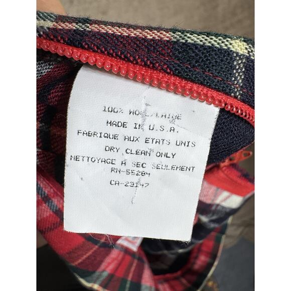 Vintage Talbots Plaid 100% Wool Midi Skirt Size 4p Pleated Oktoberfest - Picture 9 of 9